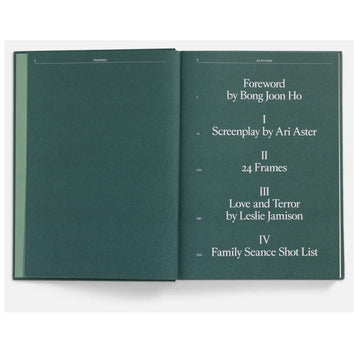 table of contents page